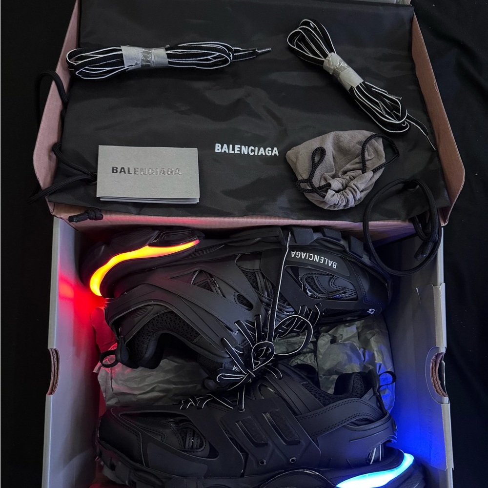 Balenciaga Black LED Light-Up Sneakers